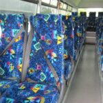 Bus seat fabric jacquard